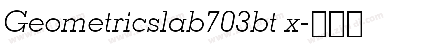 Geometricslab703bt x字体转换